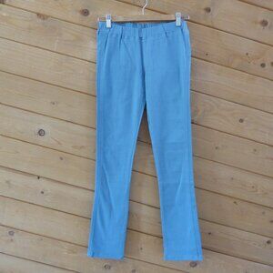 IORI Light Blue Waistband Pull On Slim Skinny Casual Pants Leggings Jeans S/M